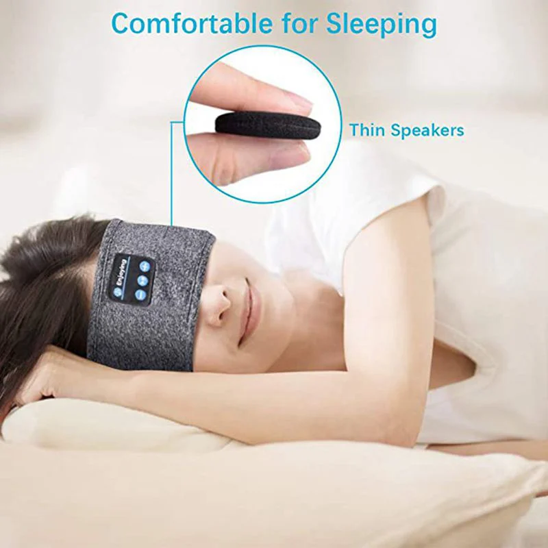 Bluetooth 5.0 3D Bezvadu Stereo Austiņas Tālruņa Galvu Miega Mīkstas Austiņas Miega Acu Maska Mūzikas Austiņas, kas Atbalsta brīvroku