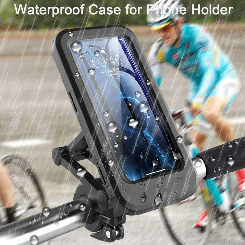 Motociklu Tālruņa Turētājs Ūdensizturīgs Atbalsta Motociklu Tālruņa Turētājs Moto Velosipēdu Atpakaļskata Stand Mount Universālais Vāciņš Priekš iPhone