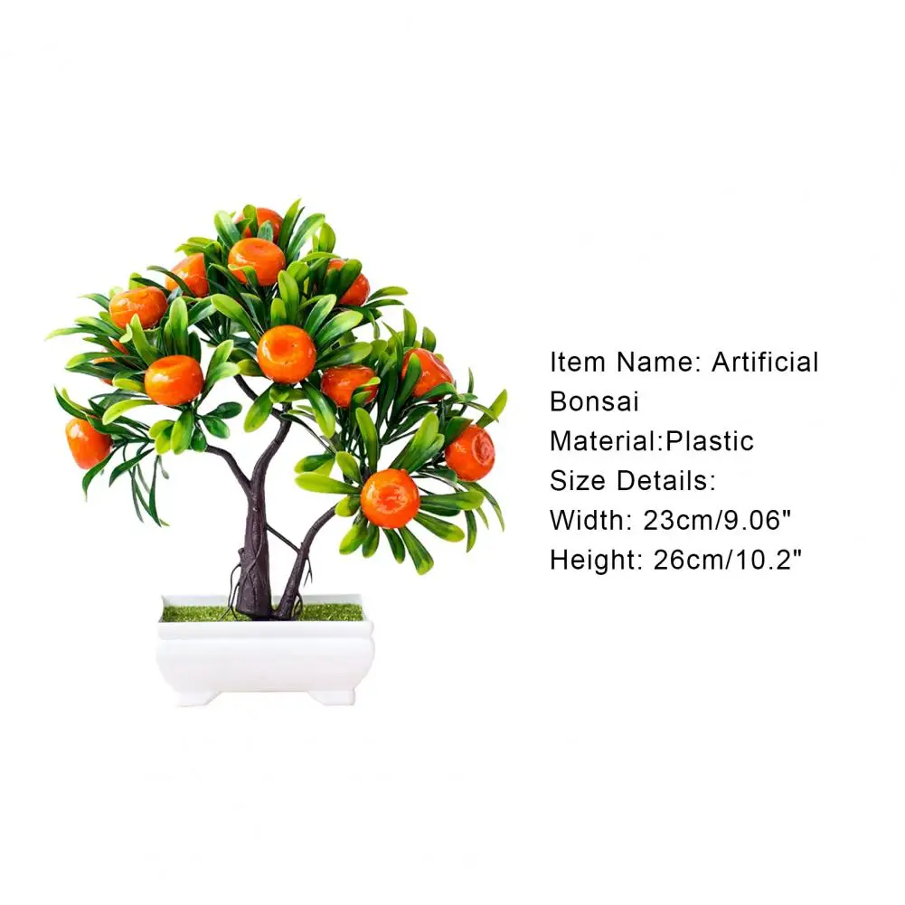 Mākslīga plastmasas Apelsīnu Koku Bonsai Mākslīgās Augu Viltus Podos, Ziedu Darbvirsmas Dekori Dārza Balkons Dekorācijas, Ziedu kompozīcijas