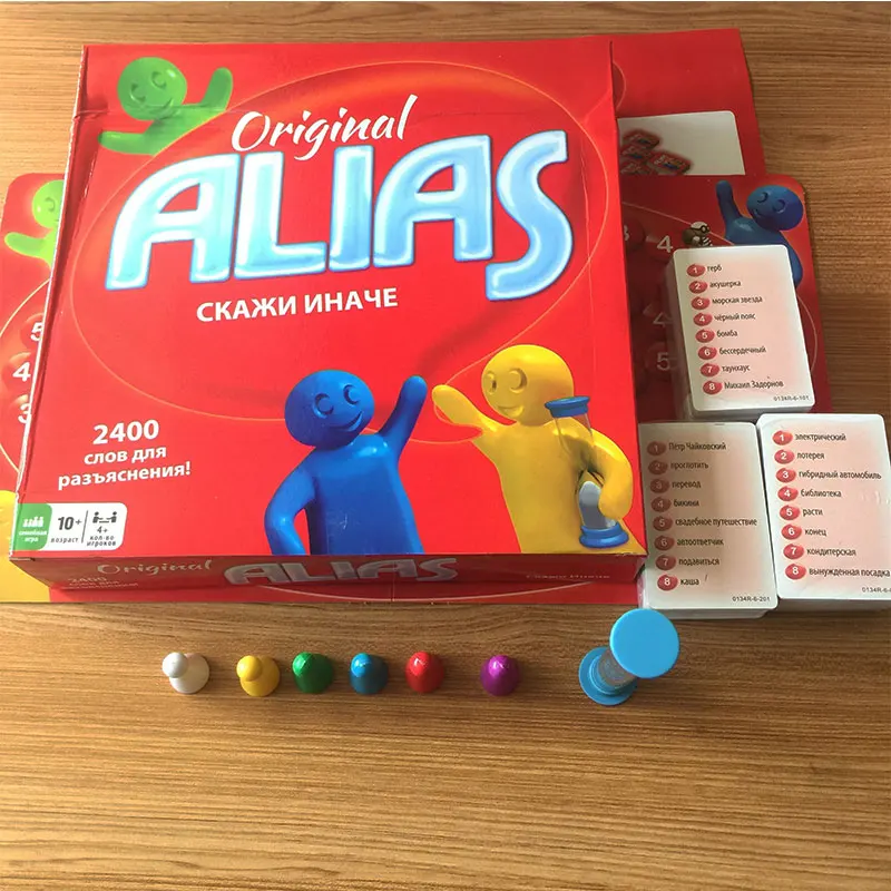 Krievijas ALIAS kartes galda spēle ģimenei interaktīvā puzzle bērnu spēles šahs izglītības rotaļlietas