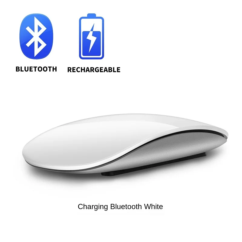 Ergonomisks Ultra Plānas Uzlādējams Peles Bezvadu Arc Touch Magic Mouse Optical 1600 DPI Apple Macbook Pelēm
