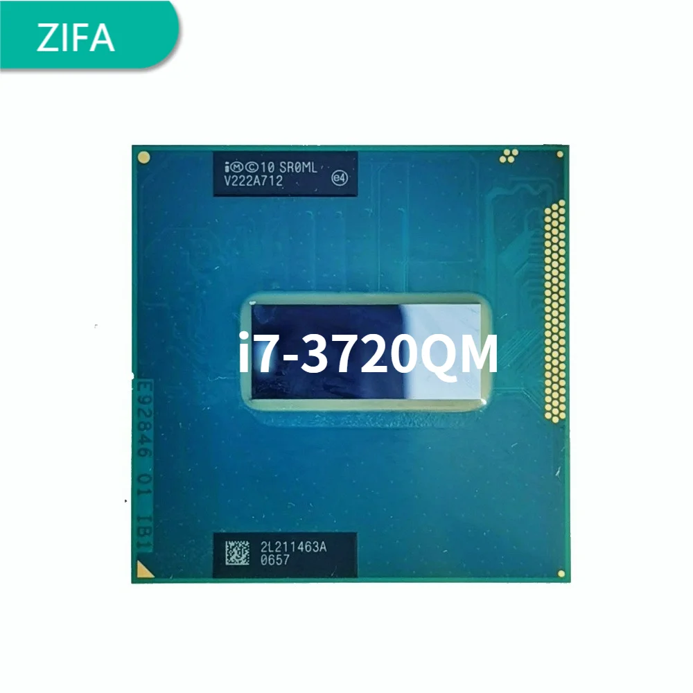 Intel Core i7-3720QM i7 3720QM SR0ML 2.6 GHz Quad-Core Astoņi-Diegi CPU Procesors 6M 45W Ligzda G2 / rPGA988B