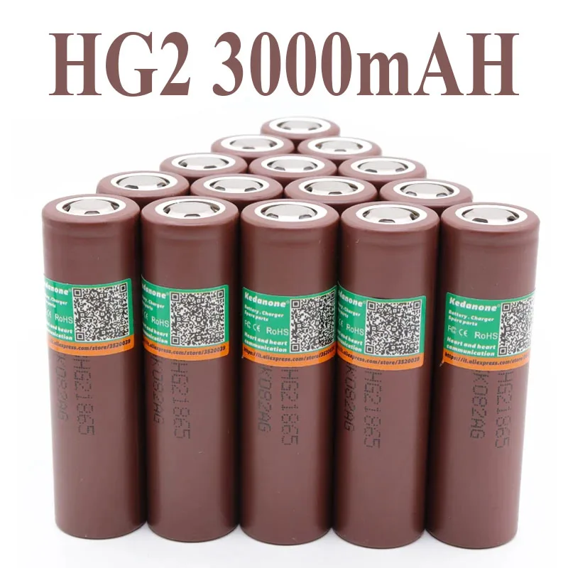 18650HG2 Akumulators 3,6 V Barošanas 3000mAh HG2 Akumulatora Jauna Tipa 20A Gāzizlādes Piemērots HG2 + DIY Niķeļa Baterijas