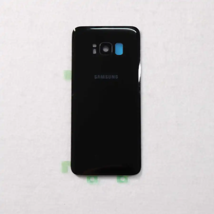SAMSUNG Atpakaļ Akumulatora Vāciņu Samsung Galaxy S8 G950 SM-G950F G950FD S8 Plus S8+ G955 SM-G955F G955FD Atpakaļ Aizmugurējā Stikla Gadījumā