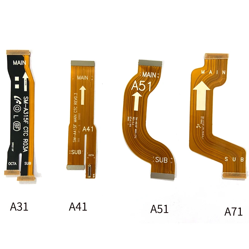 20PCS Samsung Galaxy A21 A21S A31 A41 A51 A71 A52 A42 A32 A325 Galvenais Mātesplati Flex Kabelis USB Savienotājs Valdes Lentes