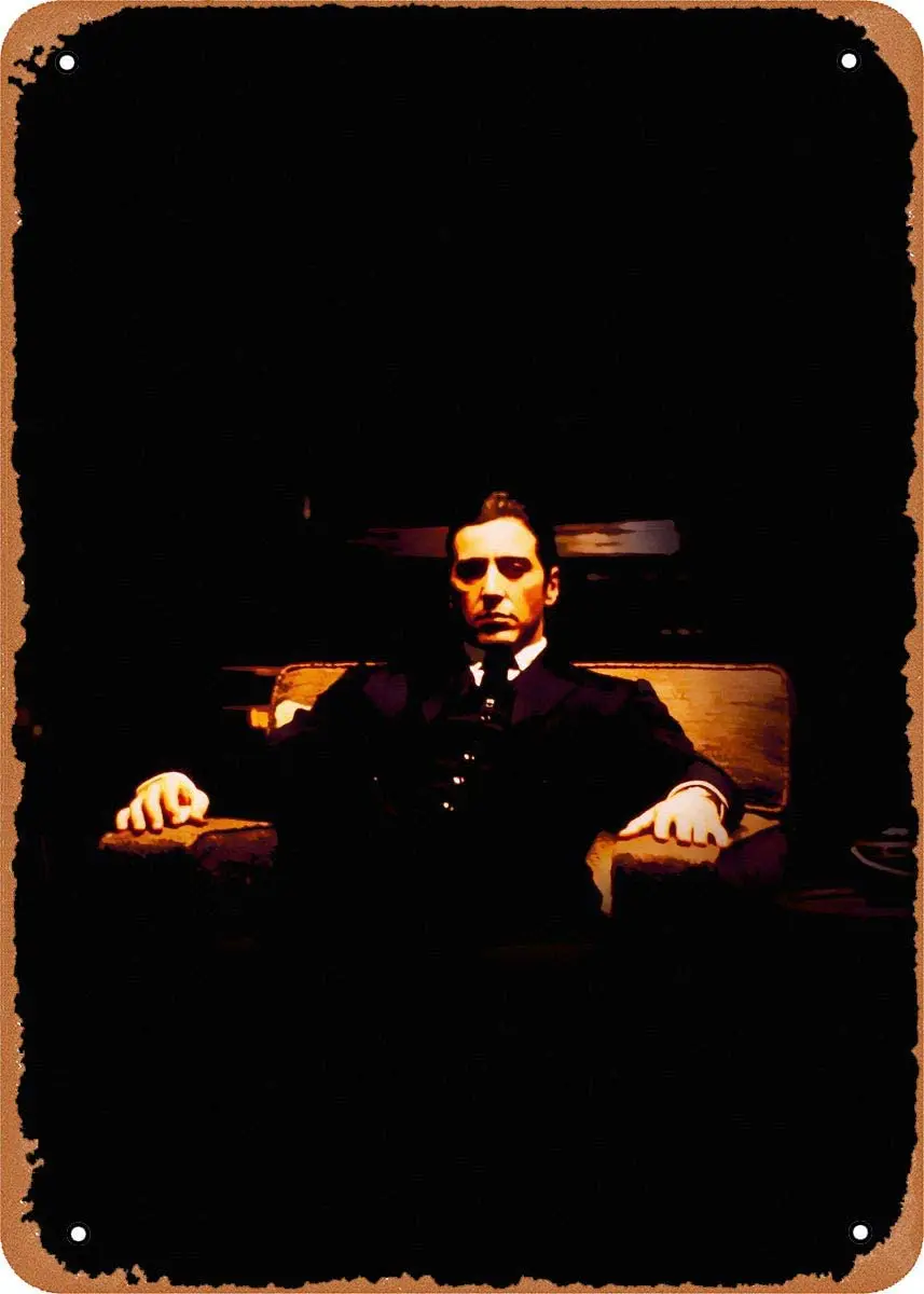 Oulili Vintage Metāla zīmju The Godfather Part II Filmas 8 x 12 Collas, Skārda Zīme, Mājas Bārs, Krogs, Garāža, Dekori, Dāvanas