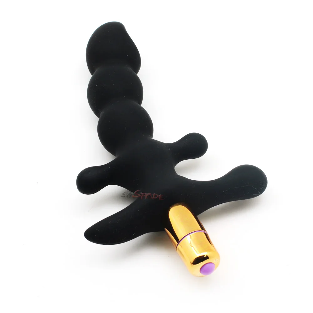 185*58mm silikona anālais krelles butt plug sastāva Liels Silīcija Butt Plug ar mini vibrators Seksa Produktiem Sievietēm un vīrieti