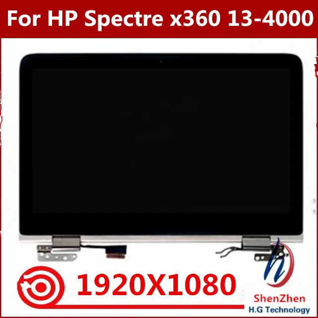 13.3 collu Klēpjdatoru LCD ekrāna Asamblejas HP Spectre x360 13-t 13-4000 LCD displejs, Touch screen digitizer Montāža FHD 1920X1080