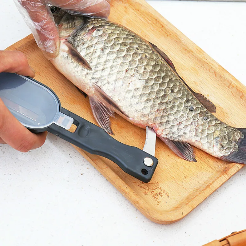 Makšķerēšanas nazis tīrīšanas līdzeklis virtuves ēdiena gatavošanas piederumi zivju ādas suku ātrās noņemšanas zivju mēroga skrāpi planer rīks zivju apjoma