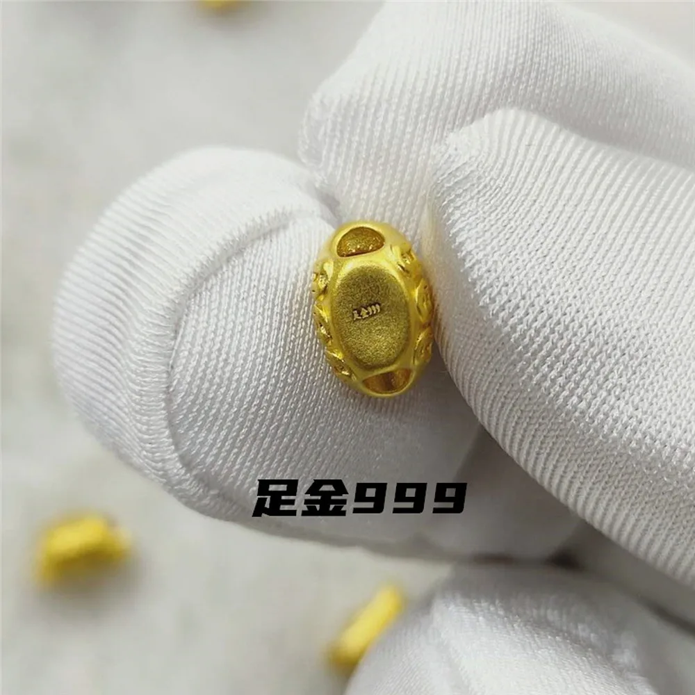 1GB Nekustamā 24K Dzeltena Zelta Kulons 3D Grūti Zelta Lucky Monētas Yuanbao Biezumu Laimīgs Lietņu Dāvana Sievietei