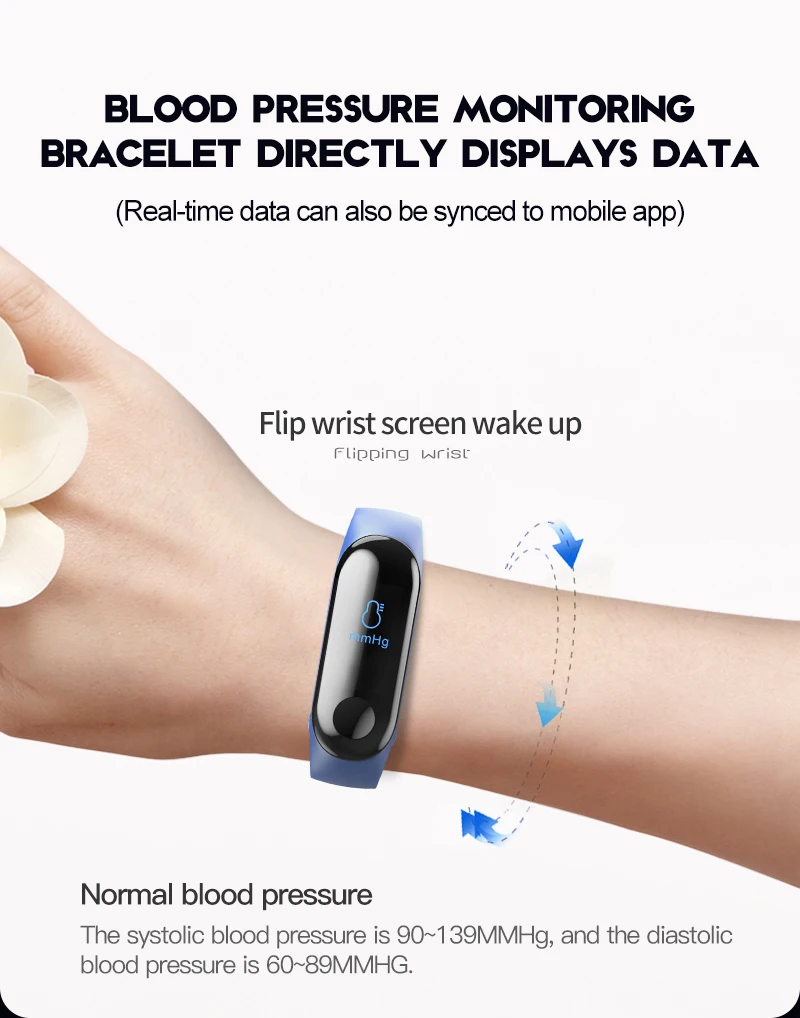 Smart Skatīties Vīrieši Sievietes Smartwatch Ūdensizturīgs asinsspiediens, Sirds ritma Monitors Fitnesa Smart Aproce Par Android, IOS Vairumtirdzniecība
