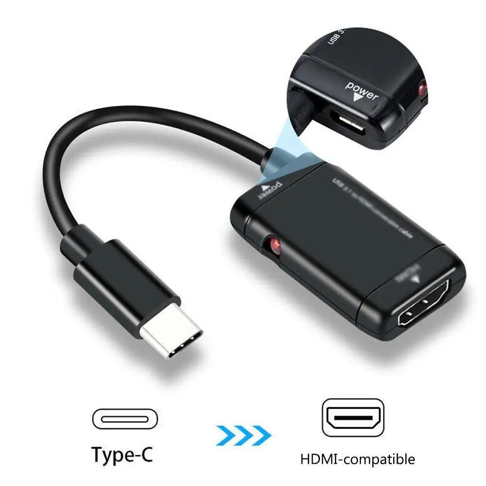USB-C c tipa HDMI-saderīgam sadalītājs ar funkciju planšetdators android vīriešu 3.1. Par mhl un usb pārveidotājs sieviešu tālrunis c tipa F7F4