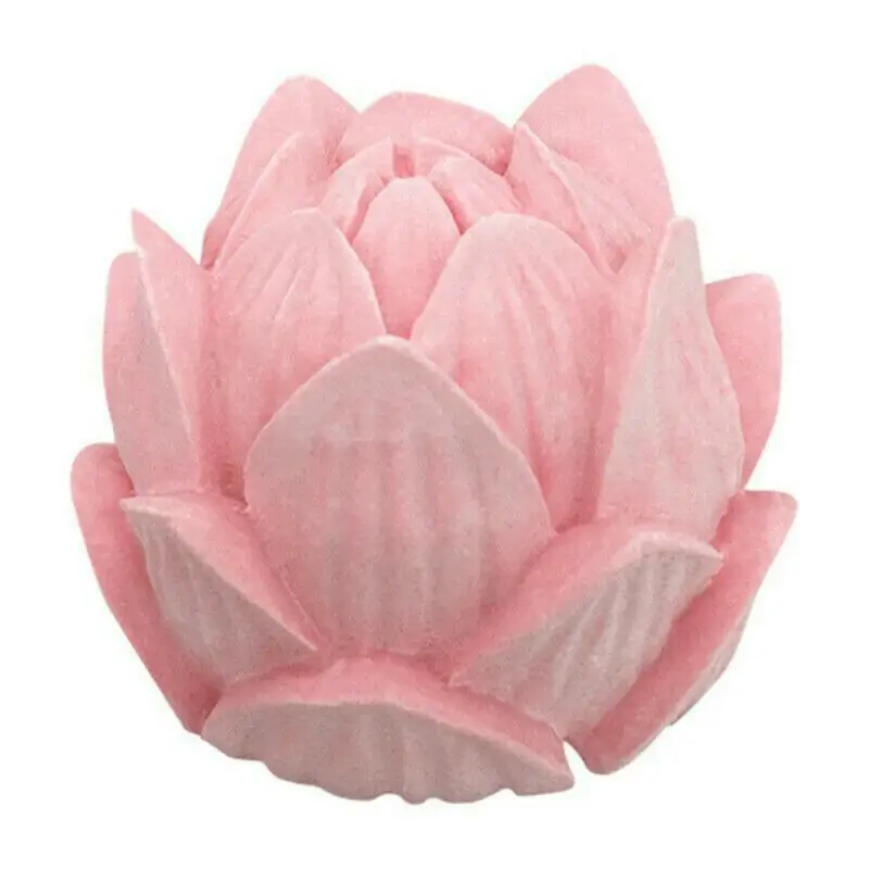 Silikona Lotus Pelējuma Aromterapijas Sveču Gēlu Pomādes Zieda Forma ar rokām Darinātas Ziepes 3D Pelējuma Bakeware Kūka Apdare DIY Piederumi