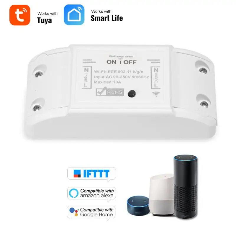 Wifi Smart Gaismas Slēdzi Slēdzis Modulis Smart Life/Tuya APP Tālvadības pults Darbojas Ar Alexa Echo Google Home Smartlife Tuya