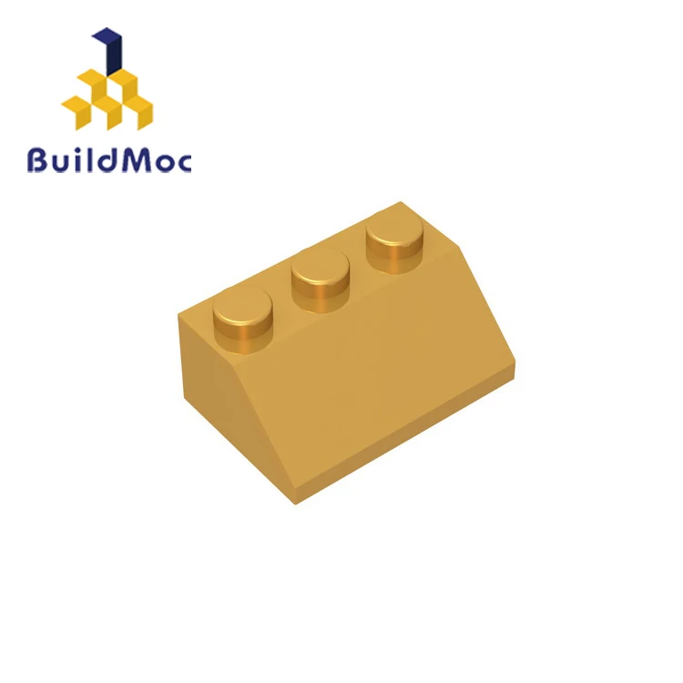 BuildMOC Saderīgu Saliek Daļiņas 3038 Slīpums 45 2 x 3 Celtniecības Bloki Daļas DIY Izglītības Ķieģeļi Rotaļlietas Bērniem