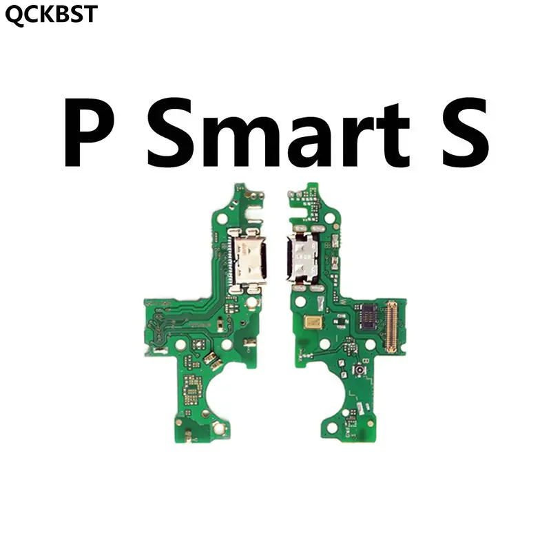 Jaunā Uzlādes ar USB Portu Dock Savienotājs Lādētāja Flex Cable & Mikrofons Huawei P Smart S