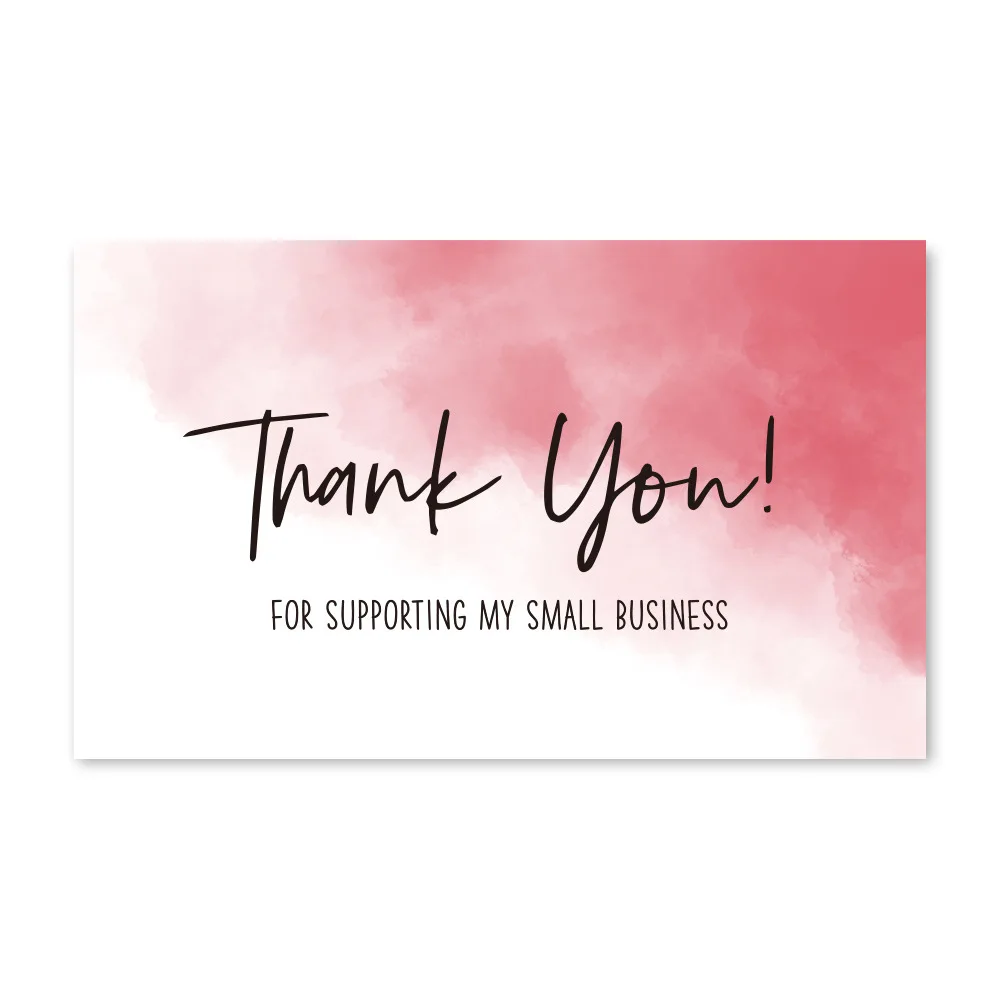 30Pcs Paldies, Jūsu Pasūtījums Kartes Zilā, Rozā Paldies Par atbalstu Mazās Uzņēmējdarbības Etiķete, Dāvanu Dekori Kartes Pielāgojama Logo
