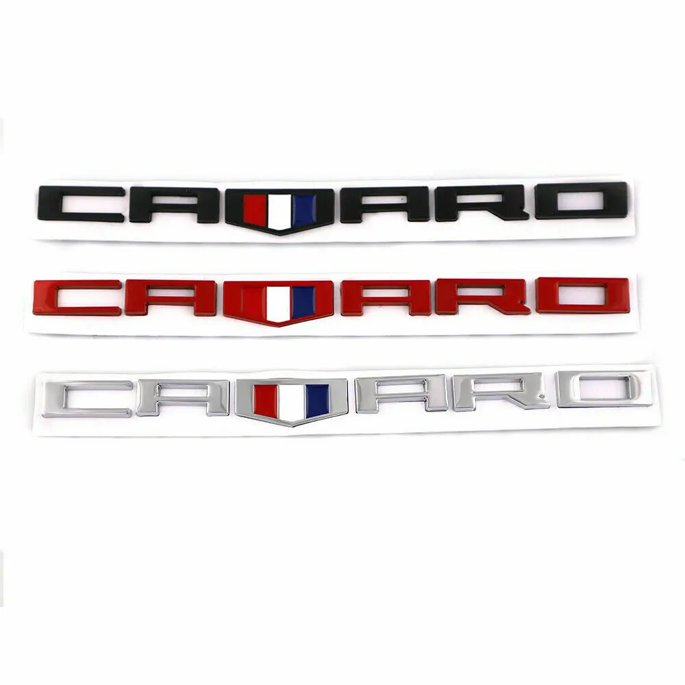 3D CAMARO Vēstules Automašīnas Aizmugurējā Bagāžnieka Vāka Emblēma par Chevrolet Camaro RS SS Z/28 ZL1