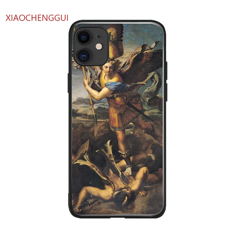 Renesanses Slavenā glezna mīksta silikona Telefonu gadījumā segtu iPhone SE2020 6s 6 7 8 Plus X XR XS 11 12 mini Pro, max 5 5s Coque