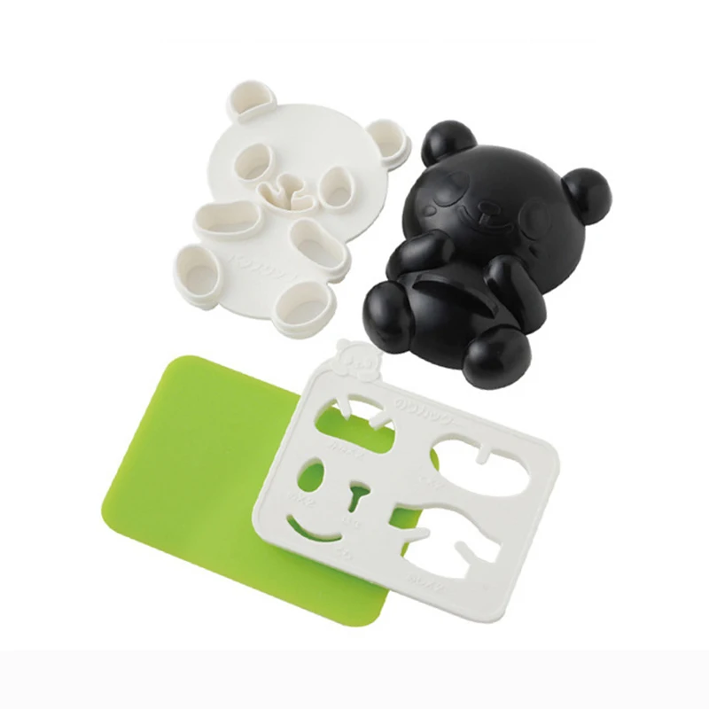 4gab/Set Radošumu Panda Rīsu Pelējuma DIY Suši Pelējuma Maker Sausā Grauzdēti jūras Aļģu Kuteris Suši Pieņemšanas Virtuves Rīki Bento Accessorie