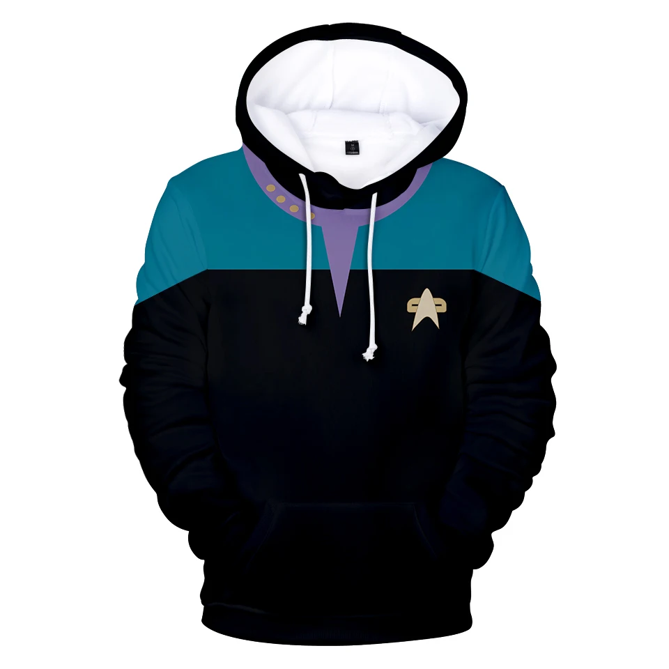 Karstā Movie Star Trek 3D Hoodies sporta Krekli Modes garām Piedurknēm Apģērbs Star Trek Cosplay Hoodies Plus Lieluma Vīriešiem/Sievietēm, Streetwear