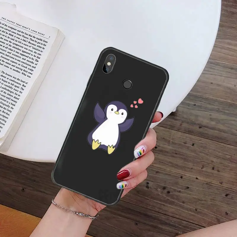 Karikatūra dzīvniekiem pingvīns Phone Gadījumā Xiaomi Redmi mi, ņemiet vērā, max 3 5 6 8 9 10 t S SE lite pro Mīksta Silikona Vāciņu Būtiska