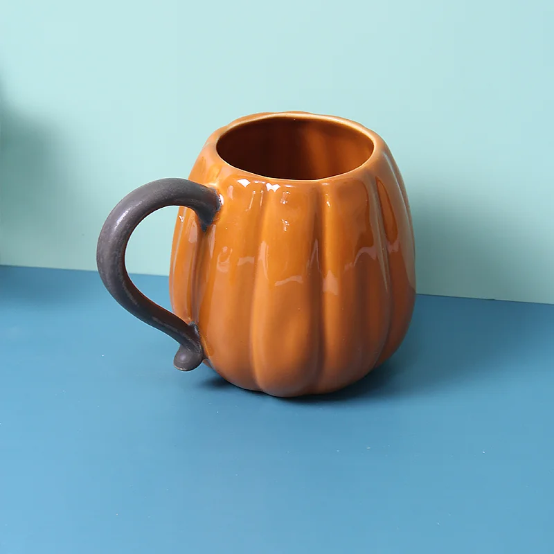 Sagriež Halovīni Ķirbju jar Krūze palīdzības keramikas tasi tējas, kafijas krūze dāvanu ķirbju kauss