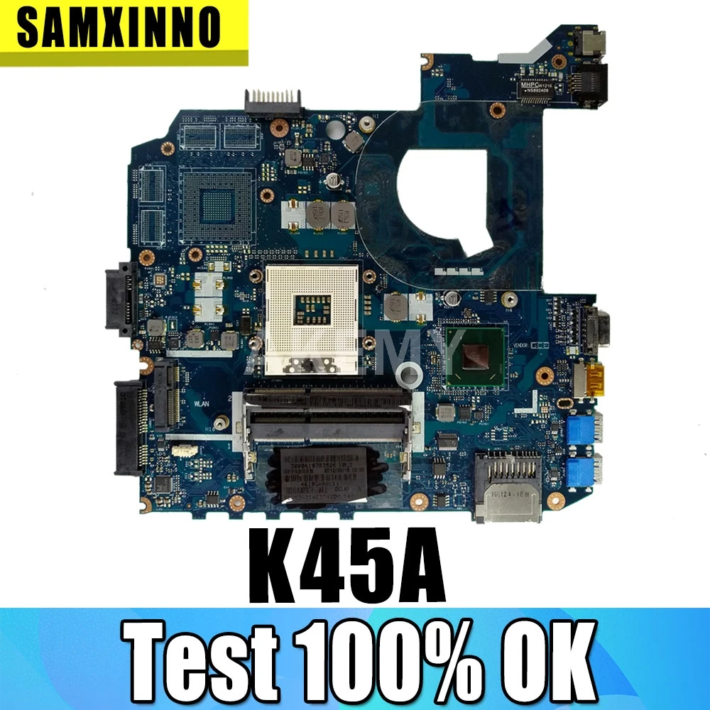 K45A mātesplati QCL40 LA-8221P mātesplati Par Asus K45VD A45V K45VM K45VS A85V Klēpjdators mātesplatē K45A mainboard GMA HD 4000