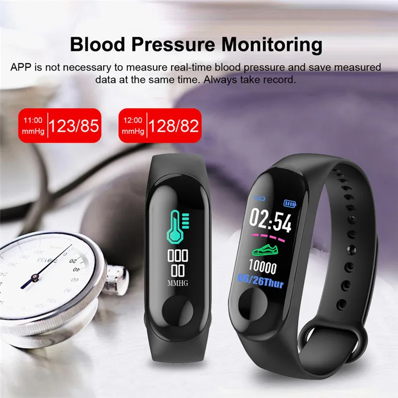 Fitnesa tracker Smart Aproce asinsspiediens, Sirds ritma Monitors Ūdensizturīgs Smart Joslā Aproces Smartband Cilvēks Sieviešu rokas Pulkstenis