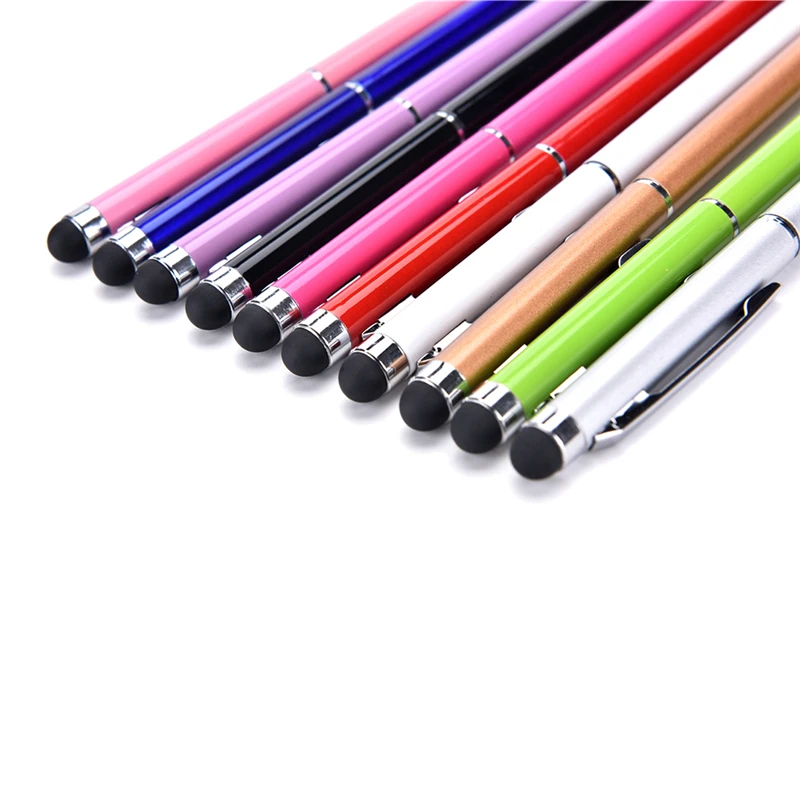 Multi-funkcijas skārienekrāna Pildspalva Metāla Capacitive Pildspalva ar Lodīšu Dubultā Galvu Irbuli Par Tālruni, Tabletes