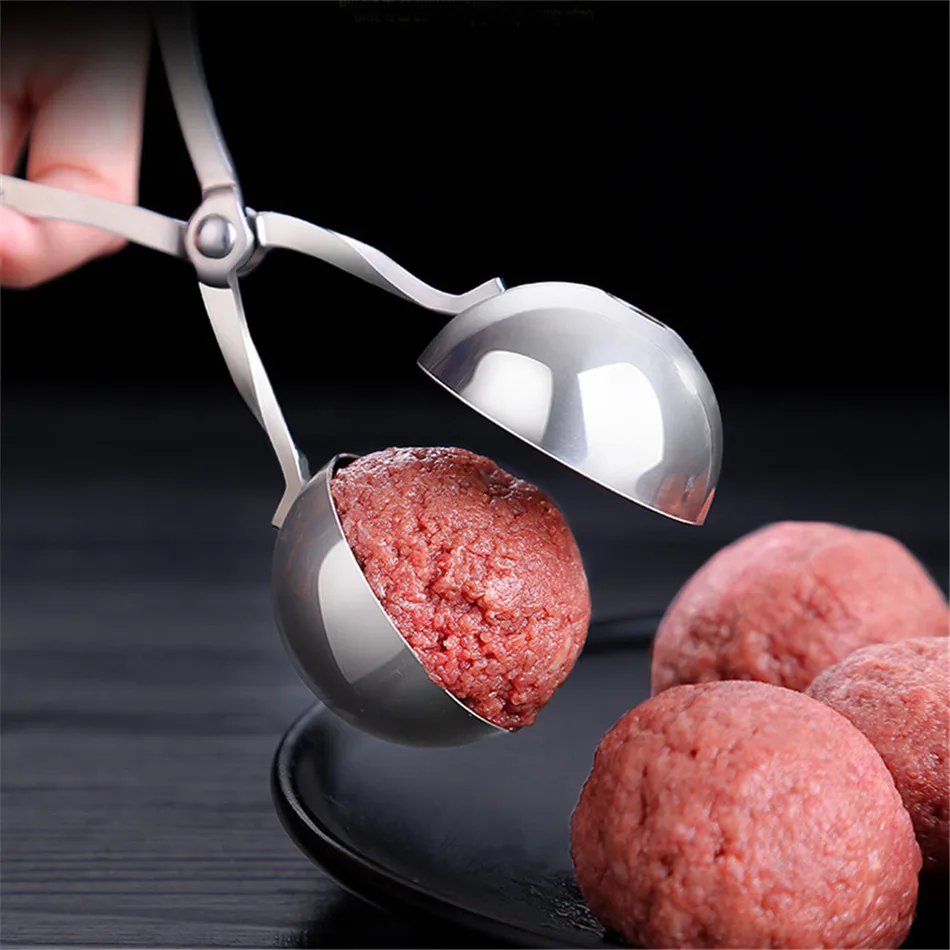 VOGVIGO 304 Nerūsējošā Tērauda Meatball Skava Pulēta Meatball Skava Meatball Maker Viegli lietojams, Ērti un Ātri