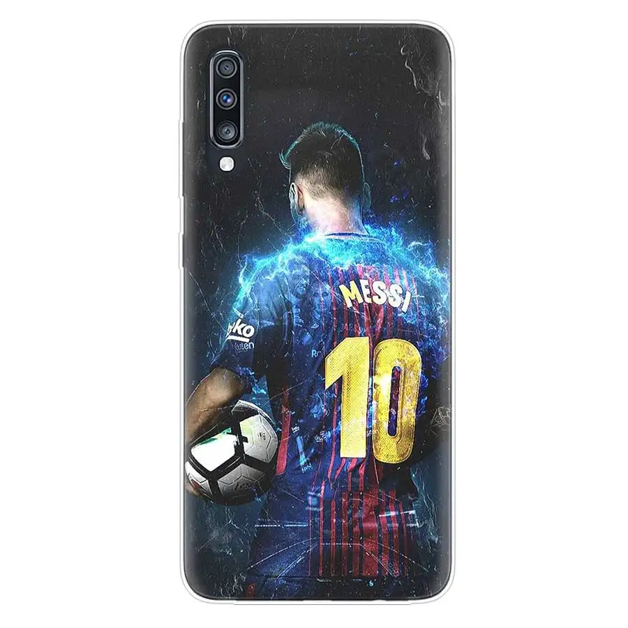 Futbola Zvaigzne Skaits Desmit Messi Tālrunis Case For Samsung Galaxy A51 A71 A50 A70 A20 A30 A40 A10 A20E J4 J6 A6 A7 A8 A9 2018 Vāciņu