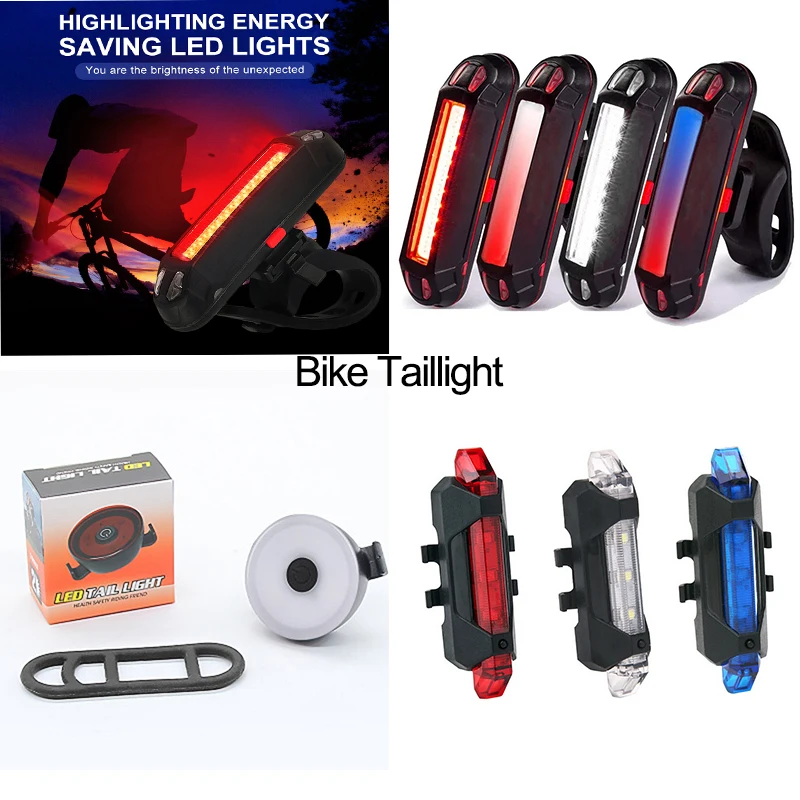 Velosipēds Gaismas USB Uzlādes Velosipēdu Taillight LED Kalnu Velosipēdu Aizmugures Gaismas Velo Lukturīti Drošības Brīdinājuma Lampas Ūdensizturīgs