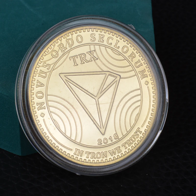TRX Virtuālo Metāla Piemiņas Monētu Kolekcionējamus Monētas Cryptocurrency