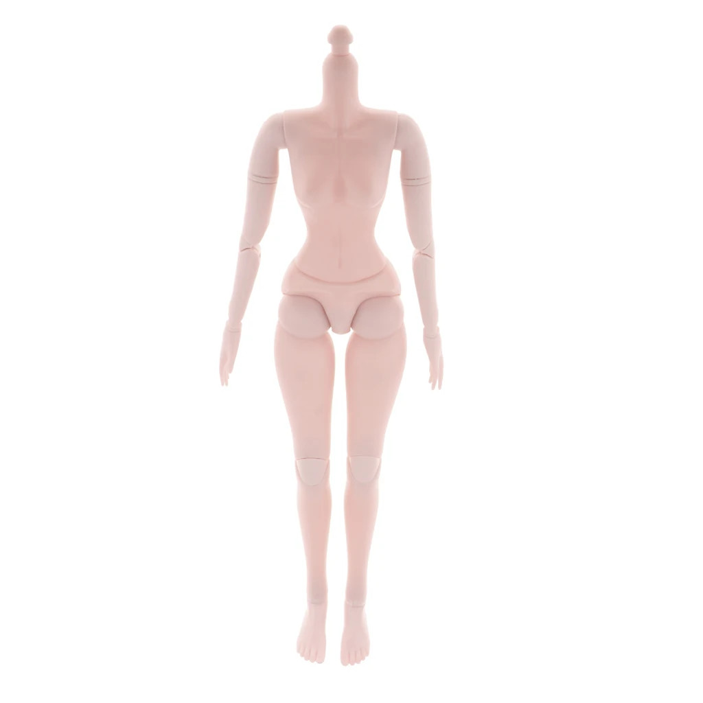 Plastmasas 1/3 Bumbu Savienota Lelle Sievietes Ķermeņa Modeli - 60cm 21 Locītavas Meitene Lelle - Bez Galvas - 3 Ādas Krāsas