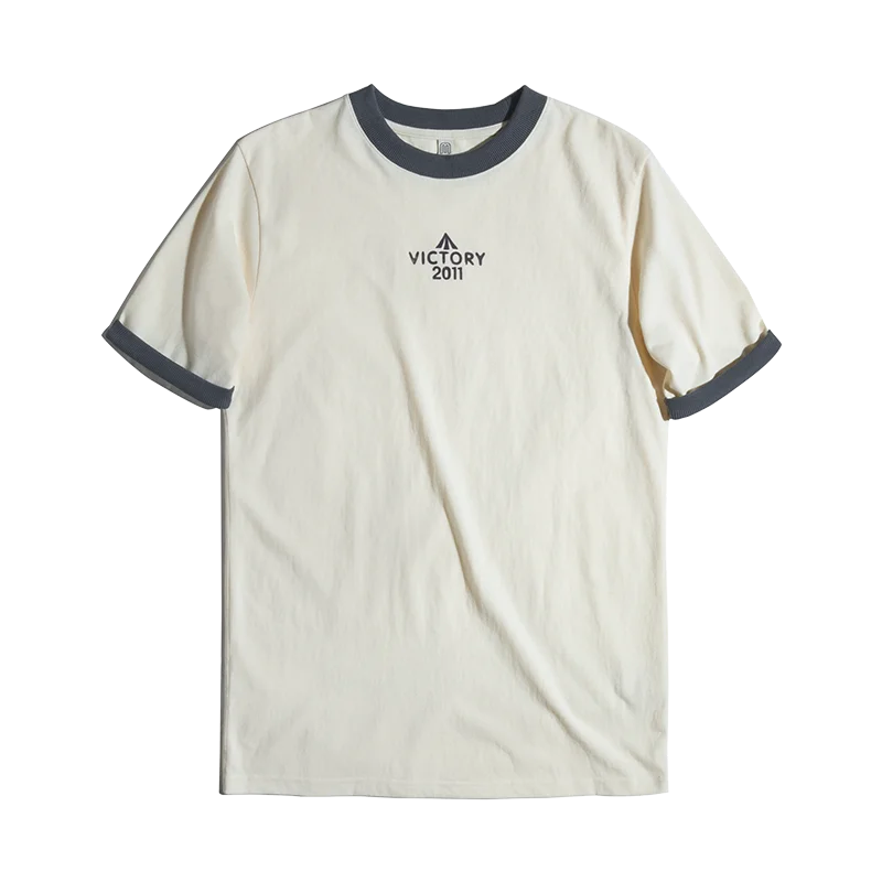 Maden Vintage Kokvilnas T-krekli Vīriešu Pretstatā Koledžas Stila T-krekls Vasaras Ins Sporta Drukāt Izšūšanas Īsām piedurknēm Jūra