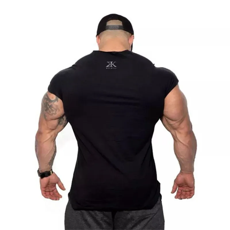 Vīriešu saspringts 2019 sporta HETUAF vīriešu apģērbi T-krekls top fitness fitnesa vasaras T-krekls zīmola fitnesa muskuļu brālis jaunu zīmolu clo