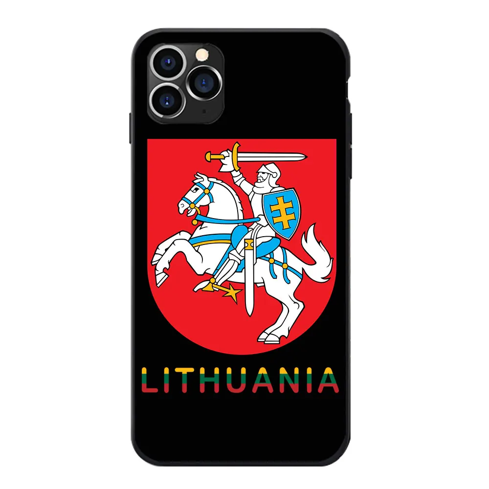 Par Huawei P8 9 10 20 30 Palīgs Plus Pro Lite X Lietuvas Valsts Karogu, ģerboni Tēma Mīksto TPU Telefonu Gadījumā Vāka Attēls, Logotips