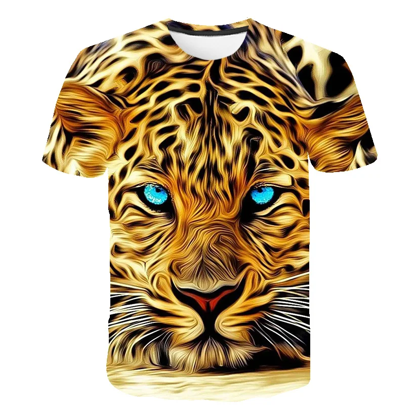 T-krekls 3D Gepards Krekls Dzīvnieku Apģērbu Leopard Dzīvnieku t-krekli Modes T Krekls Vīriešu un Sieviešu Drēbes Lielajam Hip Hop, Vasaras Tee