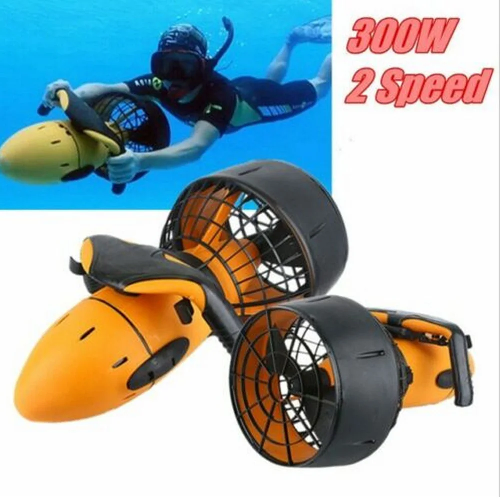 Jaunu 300W Elektriskās Zemūdens Scooter Ūdensizturīgs Jūru, 2 Ātrums, Dzenskrūves Niršana Niršana ar Scooter Ūdens Sporta Aprīkojums ar Akumulatoru