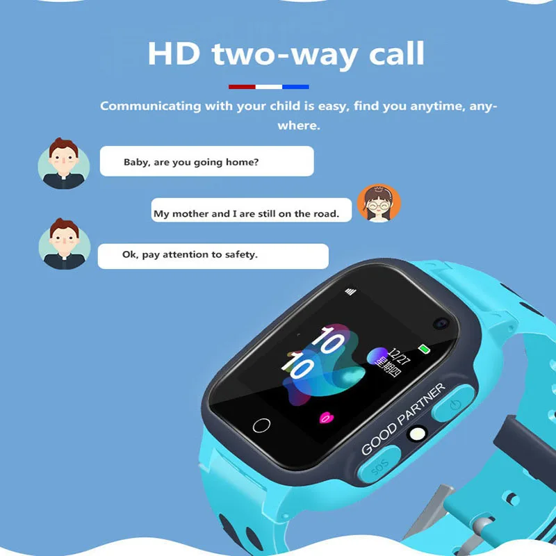 Ūdensizturīgs Kids Smart Watch SOS Antil-zaudēja Smartwatch Bērnu 2G SIM Kartes Pulksteņa Zvanu Atrašanās vietas Noteicējs Smartwatch PK Q50 Q90 Q528.