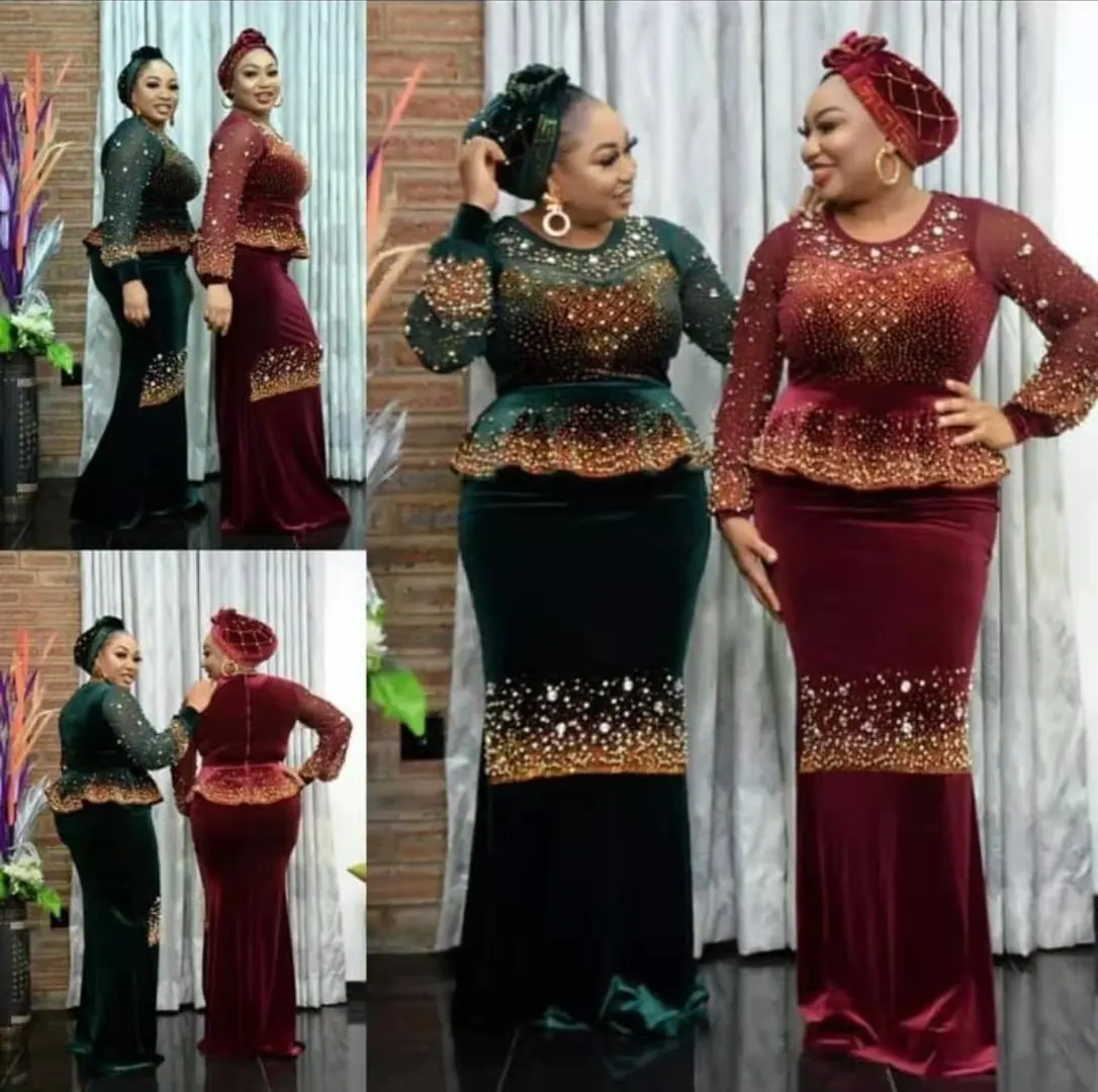 Tumšā Rudens Ziemas Āfrikas Musulmaņu Apģērbu Ilgi Maxi Kleita Augstas Kvalitātes Modes Āfrikas Kleita Lady Āfrikas Kleitas Sievietēm
