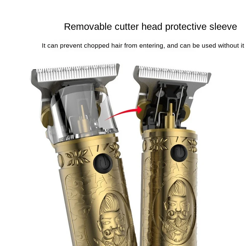 Ir 2021. USB elektriskie matu clipper uzlādējams skuveklis bārdas trimmeris vīriešu profesionāla frizētava bārdu frizētava frizūra