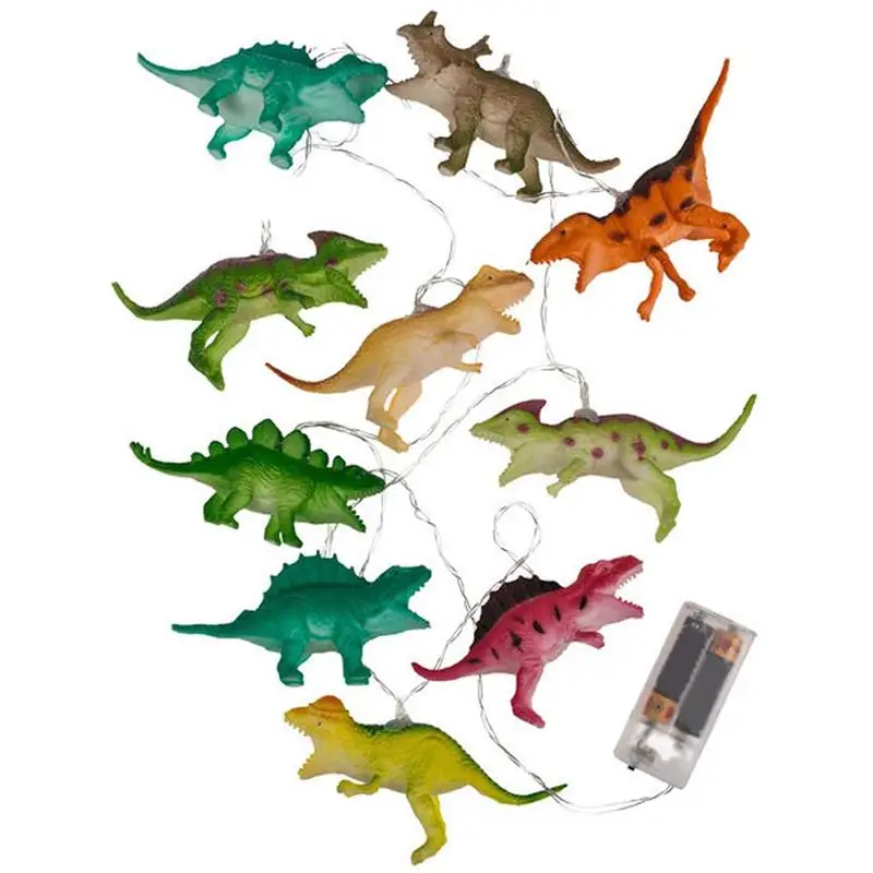 10 LED Dinozauru Stīgu Gaismas Bērniem Dinozauri Pasaku Gaismu Bērnu Istabā Gaismas Pusi Dāvanu Jurassic Pasaules Dekoru Stīgu Gaismas
