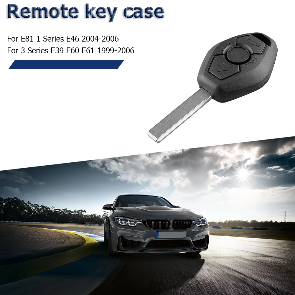 3 Pogas Tālvadības Auto Atslēgu Fob Gadījumā Nomaiņa Shell BMW E81 E46 E39 E60 E61, E63 E38 E83 Atbalsta Dropshipping