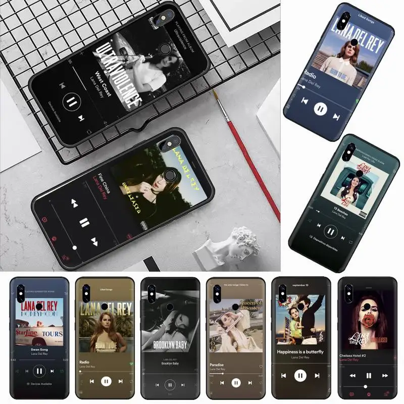 Lana Del Rey albums dziesmu modelis augstas kvalitātes coque Phone Gadījumā Xiaomi Redmi piezīme 7 8 9 t k30 max3 9 s 10 pro lite