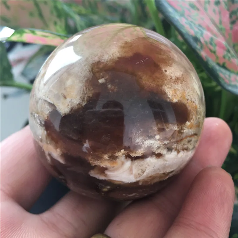 Dabas Pelēks opāls kristāla bumbu sfērā mājas dekorēts augstas kvalitātes akmeņiem jomā