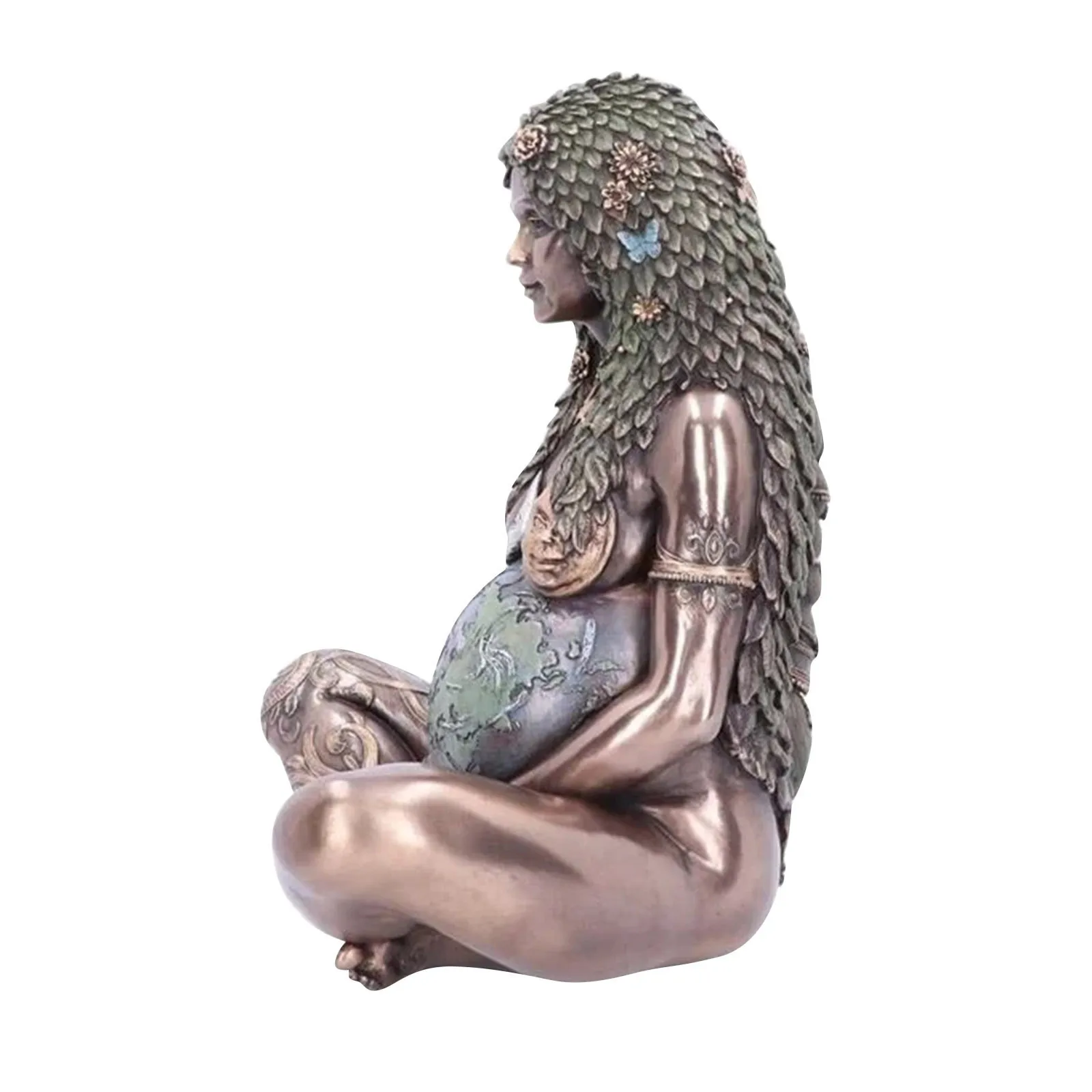 1/2GAB Mātes Zemes Mākslas Statuja Gaia Statuja Sveķu Statuetes Rotājumi Polyresin Statuetes Mātes Zemes Statuja 15CM Mājas Dekoru J30