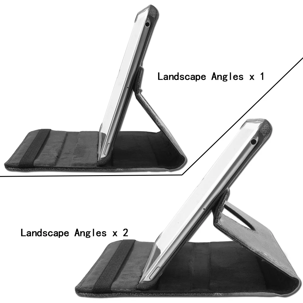 360 Grādu Rotējoša Tablet Case for Apple Ipad (7th Gen/8. Gen)10.2 Collu/3 Gaisa/Pro 10.5 Collu Ādas Stāvēt uz Lietu + Stylus