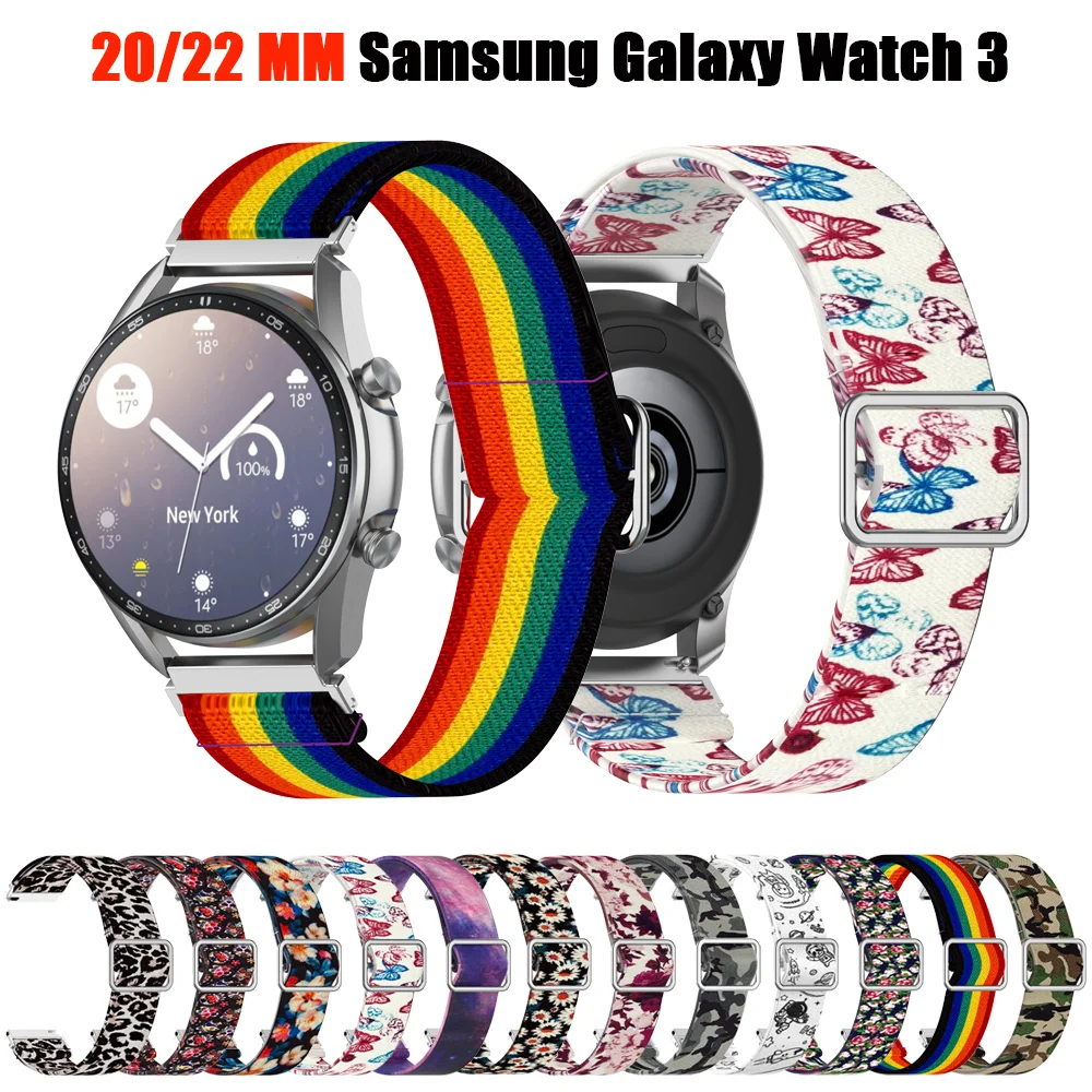 20mm 22mm Drukāšanas Silikona Watchband Galaxy Skatīties 3 45mm /41mm/Aktīvā 2 Aproce Band Siksnu Huawei Skatīties GT2 Pro 46MM